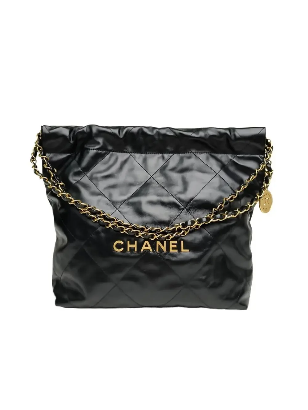 Chanel 22Bag Tote Bag Small 30Cm Black #360158C58B